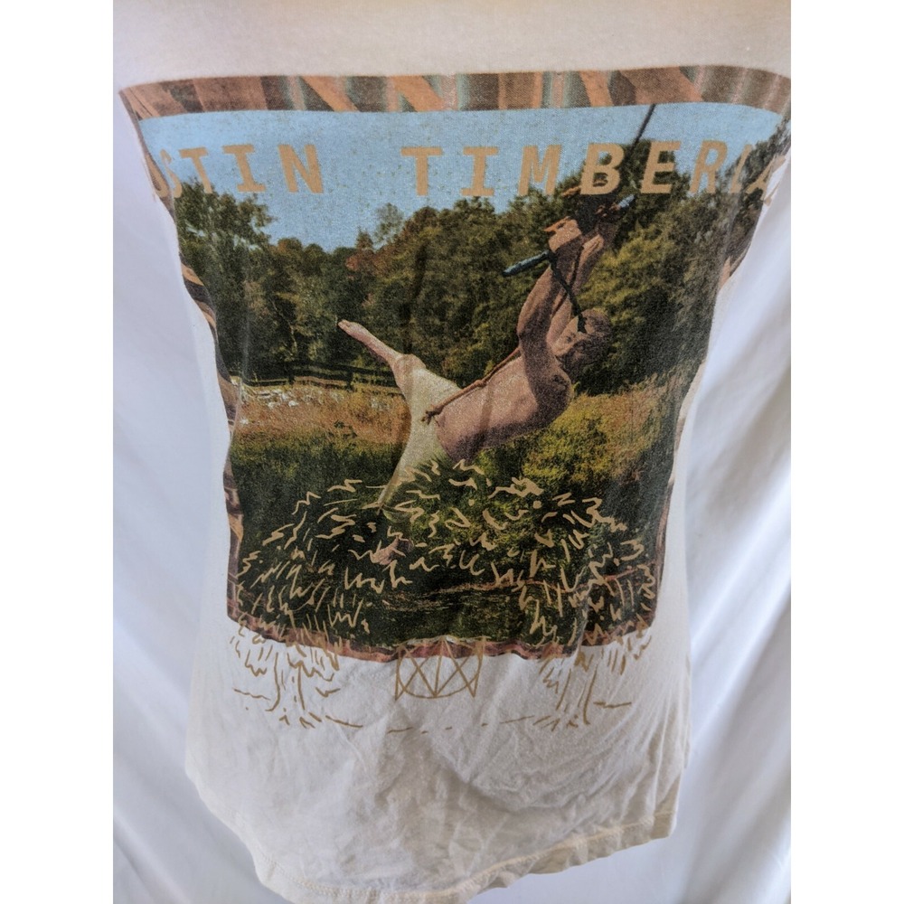 Justin Timberlake T Shirt The Man Of The Woods Tour Size Large READ